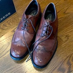 Dockers moritz dark tan 10 dress shoes brown